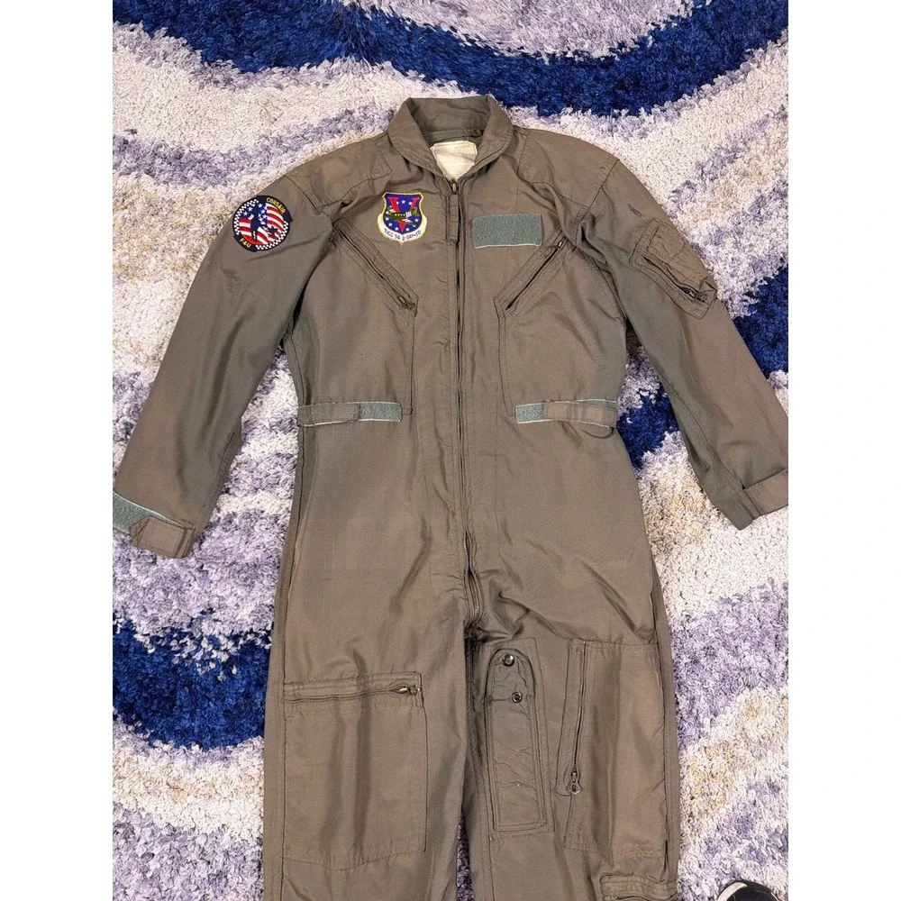 Vtg USAF Air Force Flight Suit Coverall Patches Corsair F4U‎ - TICO 94 D-DAY-50